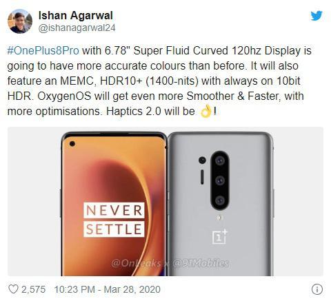 一加8 pro最新爆料,极致性能与美学设计，引领安卓旗舰新潮流”